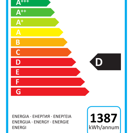 Flaschenkühltisch I 537L I 1 Tür / 4 Schubladen I BBC340 von A & S Gastro – Energielabel