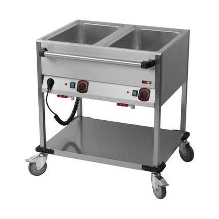 Bain-Marie-Wagen-Fahrbar 2x GN 1/1 von A & S Gastro – Thermik_Snack für die Gastronomie