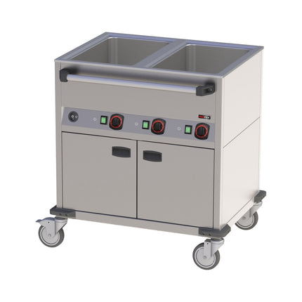 Bain-Marie-Wagen-Fahrbar 2x GN 1/1 von A & S Gastro – Thermik_Snack für die Gastronomie