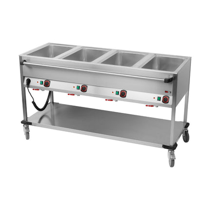 Bain-Marie-Wagen-Fahrbar 4x GN 1/1 von A & S Gastro – Thermik_Snack für die Gastronomie