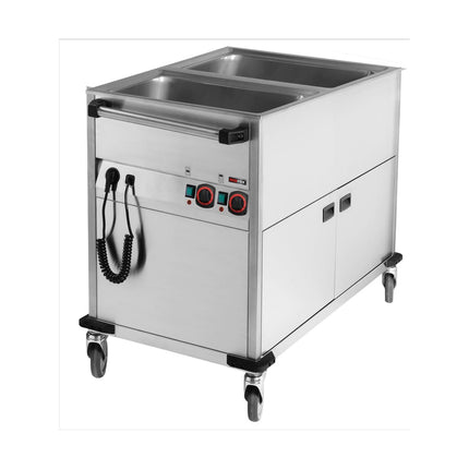 Bain-Marie-Wagen-Fahrbar 2x GN 1/1 von A & S Gastro – Thermik_Snack für die Gastronomie