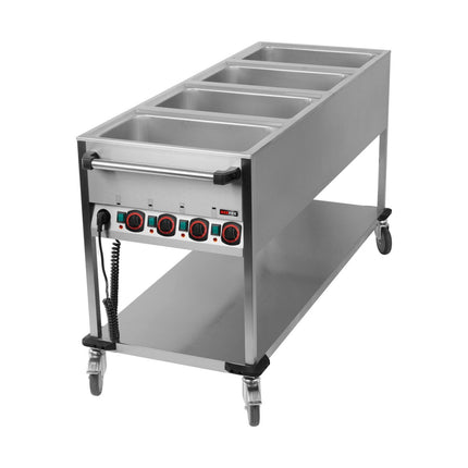 Bain-Marie-Wagen-Fahrbar 4x GN 1/1 von A & S Gastro – Thermik_Snack für die Gastronomie