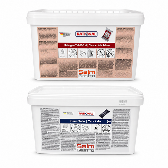 Rational Cleaner 100 Tabs pour tous les onglets de soins SCC + 150 à 150 onglets avec CareControl pour ICombi Pro / Classic SPARSET