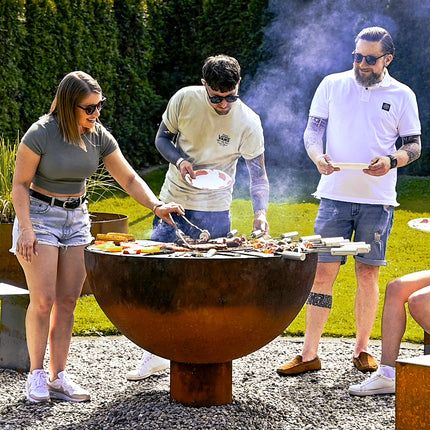 Smaract Feuerschale mit Grillring höhenverstellbar 100 inkl. umfangreichem Zubehör Ausstellungsstück