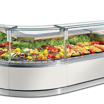 NordCap Frischwarentheke ENIXE EN100 L 1250 OM-R452 M2 mit Nachtrollo