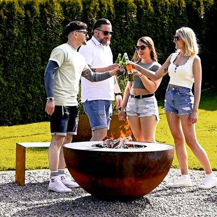 Smaract Feuerschale mit Grillring höhenverstellbar 100 inkl. umfangreichem Zubehör Ausstellungsstück