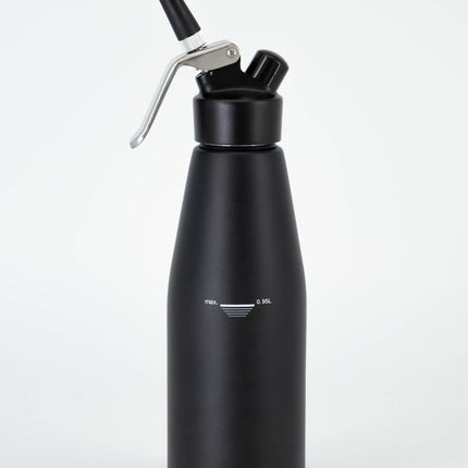 HENDI Sahnespender –  schwarz – Kitchen Line – 0 – 95 l – Ø 95 × H 320 mm – Detailansicht 3