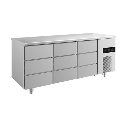 Kühltisch -2 bis +8°C 1865x700x850mm mit 3x drei Schubladen von A & S Gastro – Kühltische für die Gastronomie