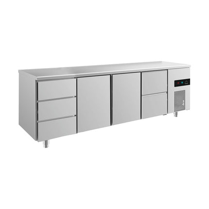 Kühltisch -2 bis +8°C 2330x700x850mm mit 2x Türen