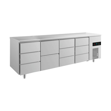 Kühltisch -2 bis +8°C 2330x700x850mm mit 1x zwei Schubladen und 3x drei Schubladen von A & S Gastro – Kühltische für die Gastronomie