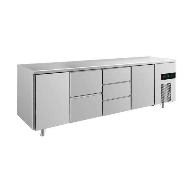 Kühltisch -2 bis +8°C 2330x700x850mm mit 2x Türen