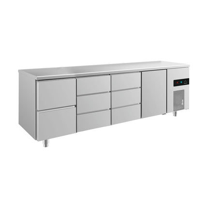 Kühltisch -2 bis +8°C 2330x700x850mm mit 1x Tür