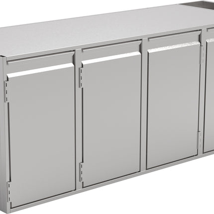 NordCap Kühltisch KTE 4-76-4T MFR mit 4 Türen für GN 1/1