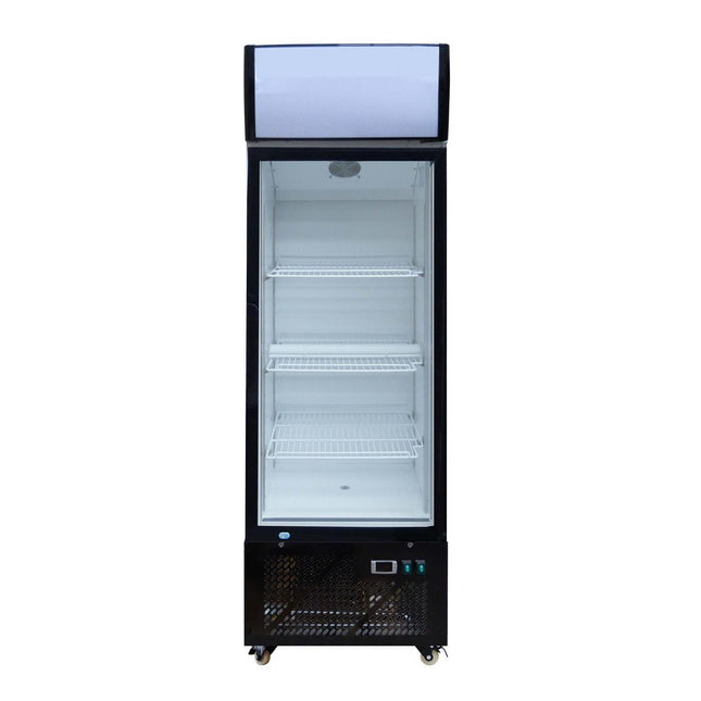 Refrigerador de bebidas Skyrainbow con pantalla, contenido 270 litros