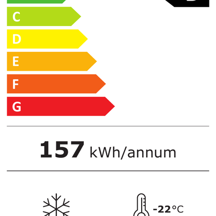 NordCap Tiefkühltruhe EL 11 XLE – Energielabel