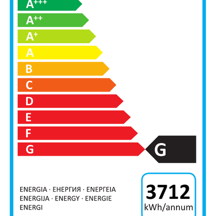 NordCap Kühl-/Tiefkühl-Container KTKC 2-3 – Energielabel