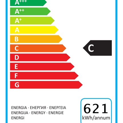 Kühlschrank | 620 Liter 1 Tür | UK700 von A & S Gastro – Energielabel