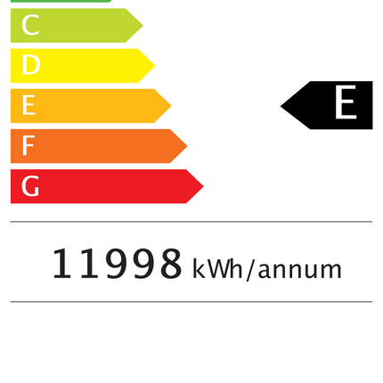 Tiefkühlschrank mit 1900 Liter | schwarz | 1880 X 710 X 2030 mm von A & S Gastro – Energielabel