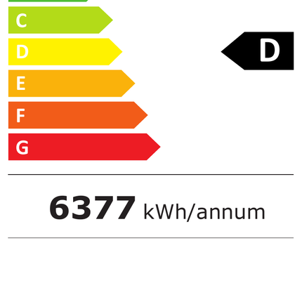NordCap Glastürtiefkühlschrank ATOM MAXI TK 2T-BB – Energielabel
