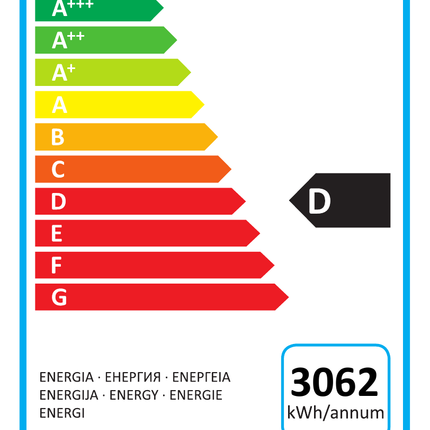 NordCap Eiscreme-Lagerschrank ELF 680 R-290 – Energielabel