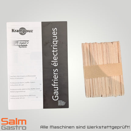Krampouz Waffel am Stiel 180° 230V Ausstellungsgerät