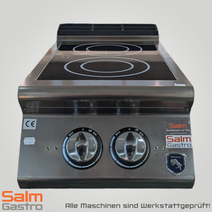 Virtus induction hob 2xø220mm 400V demonstration model trade fair