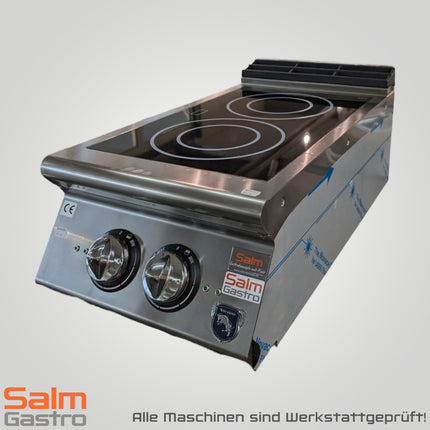 Virtus induction hob 2xø220mm 400V demonstration model trade fair