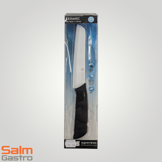 Supreminox Brotmesser Keramik 15cm White Blade