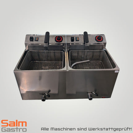 RM Gastro Elektro Fritteuse Plus F1010 2x400V 2x11L 2x8,1kW Gebrauchtgerät 2 Körbe