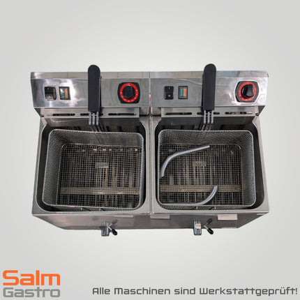 RM Gastro Elektro Fritteuse Plus F1010 2x400V 2x11L 2x8,1kW Gebrauchtgerät 2 Körbe