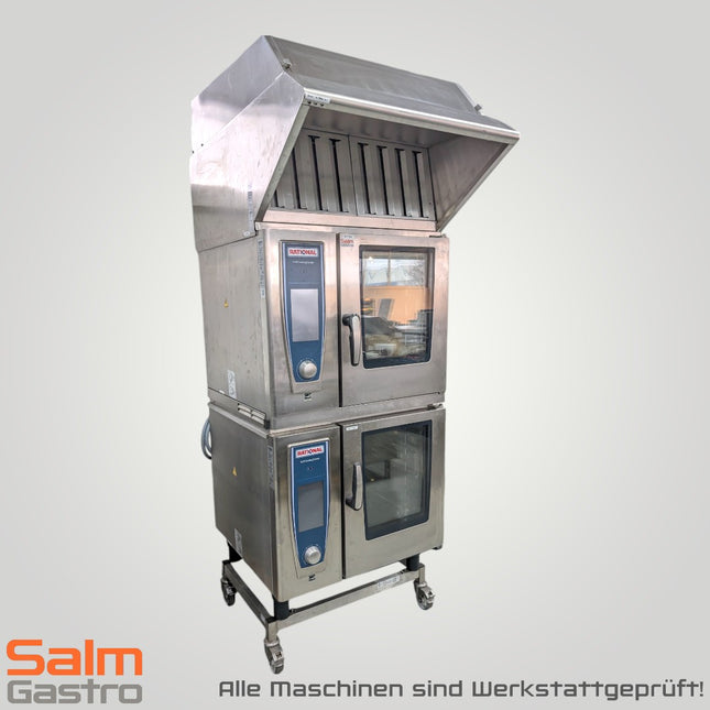 Rational Kombidämpfer Turm SCC61+61 inkl. Ultra Vent Plus Haube gebraucht 400V Wartung Neu