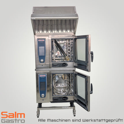 Rational Kombidämpfer Turm SCC61+61 inkl. Ultra Vent Plus Haube gebraucht 400V Wartung Neu