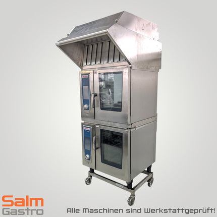 Rational Kombidämpfer Turm SCC61+61 inkl. Ultra Vent Plus Haube gebraucht 400V Wartung Neu