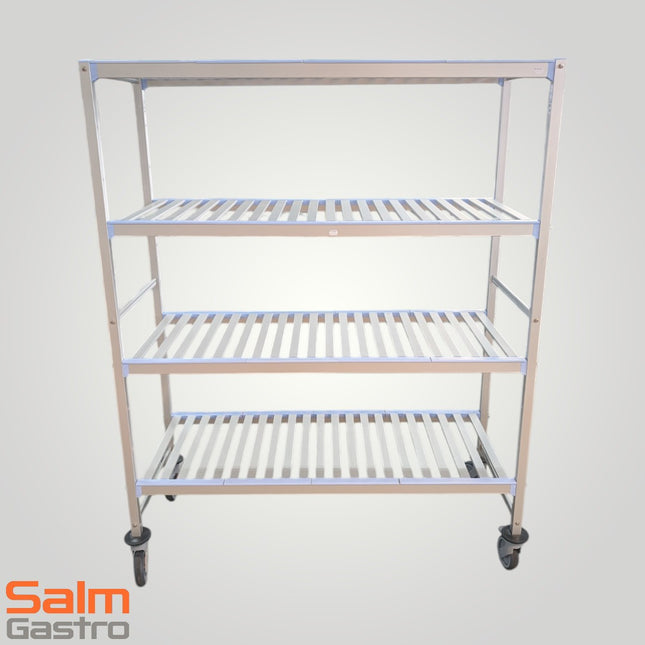Turnus Shelf Auto Alluminio GN 1/1 con 4 rotoli di cui 2 fermate