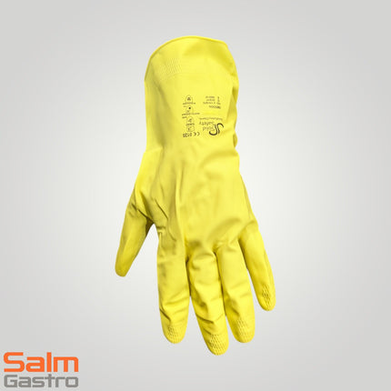 Gloves all -purpose chemicals natural latex yellow gr10 length approx. 30cm per couple