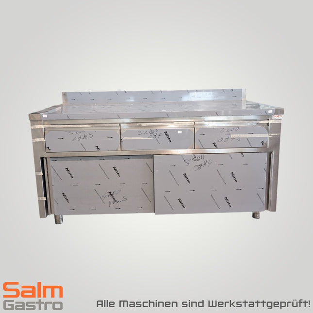 Saro sliding door cabinet CNS with upgrading 3 drawers 1600x700x850