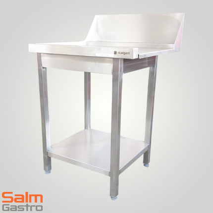 Stalgast Auslauftisch CNS links Maße (BxTxH): 700x742x900mm
