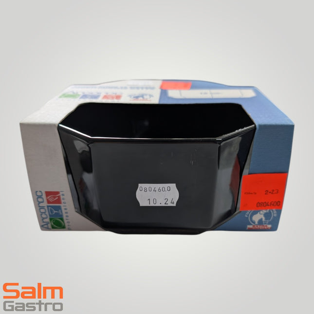 Schale Ø180 1,4l schwarz achteckig Arcoroc Octime D3170