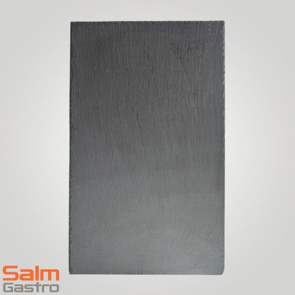 Platte GN/1/1 530x325x5mm schwarz naturschiefer gebrochene Kanten, optimale Kältespeicherung