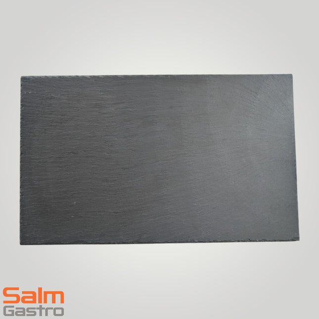 Platte GN/1/1 530x325x5mm schwarz naturschiefer gebrochene Kanten, optimale Kältespeicherung