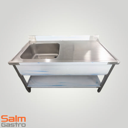 R+S Spültisch mit 1 Becken und Grundboden Becken links B/T/H 1500x700x900mm Ausstellungsstück