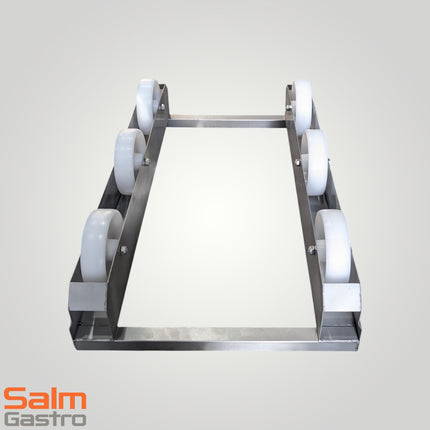 Rolli CNS Kippmoment für Eurokästen 400x600 mit 6 Räder