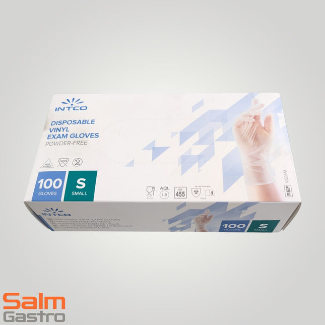 1KT = 1.000Stk. Inteco Handschuh Einweg Nitril weiß divers GR S MHD 03/26