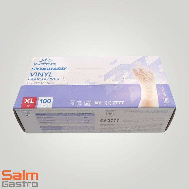 1KT = 1.000Stk. Inteco Handschuh Einweg Nitril weiß divers GR XL MHD 04/26