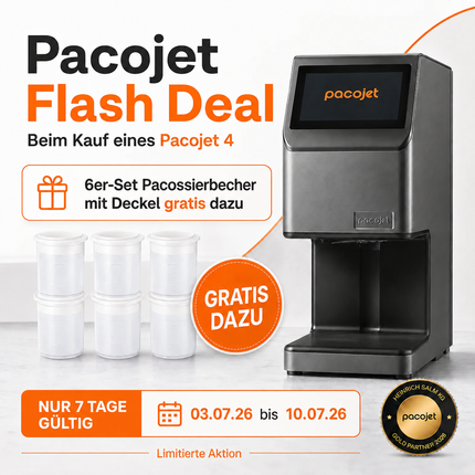Pacojet 4 Aktion Deal Gratis Pacossierbecher