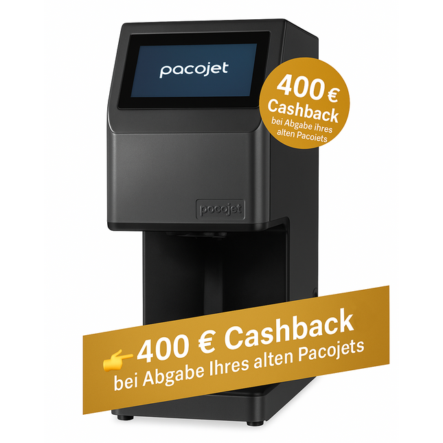 Sonderaktion Pacojet 4  Alt gegen Neu 400€ Cashback & Premium Set