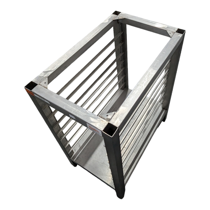 Untergestell CNS 415x660xH850mm für Backbleche für Wiesheu gebraucht