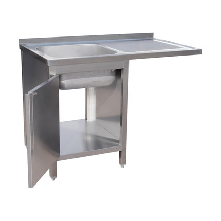 Spülzentrum 1200 x 700 x 850 mm 1 Becken links 700 mm Tiefe von A & S Gastro – Spültechnik für die Gastronomie