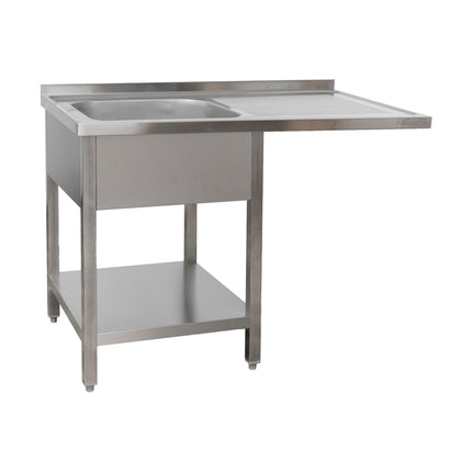 Spülzentrum 1200 x 600 x 850 mm 1 Becken links