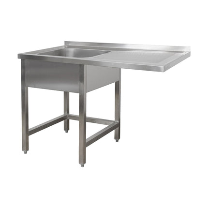 Spülzentrum 1200 x 700 x 850 mm 1 Becken links